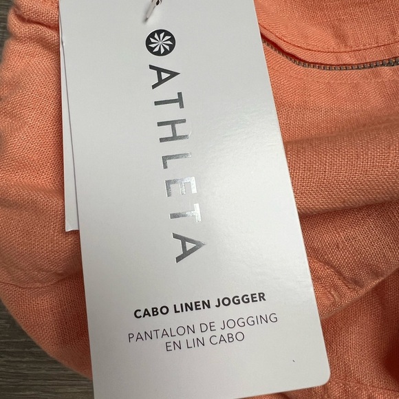 NWT Athleta Cabo Linen Jogger Pants- 6 - Picture 12 of 12